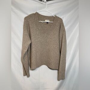 Universal Thread V-Neck Sweater - Light Brown